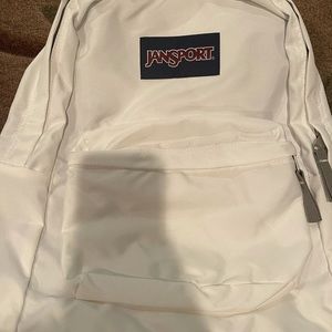 White jansport backpack